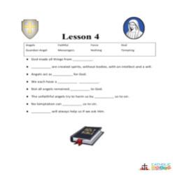 Creation and the Angels - Fill-in-the-Blanks